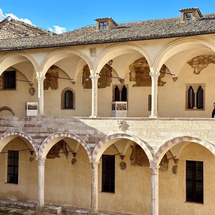 A cloister in one of the hill towns nearby
